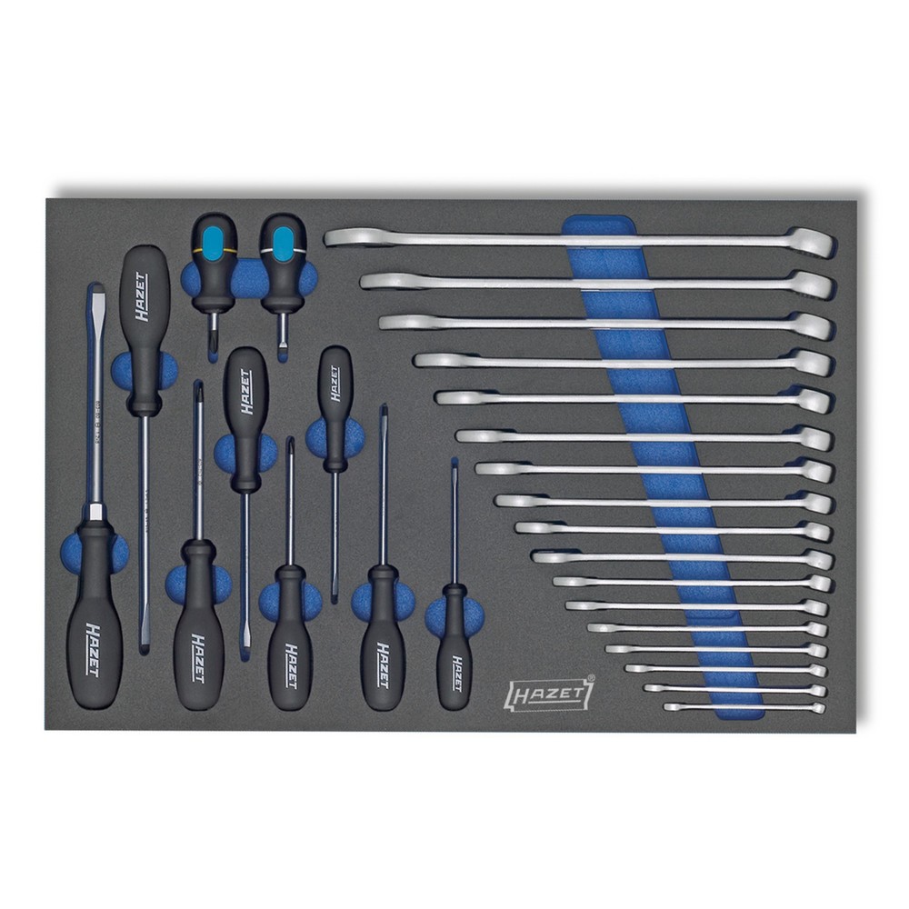 Immagine del prodotto: Set di utensili HAZET®, chiave combinata+cacciavite, 27 pezzi
