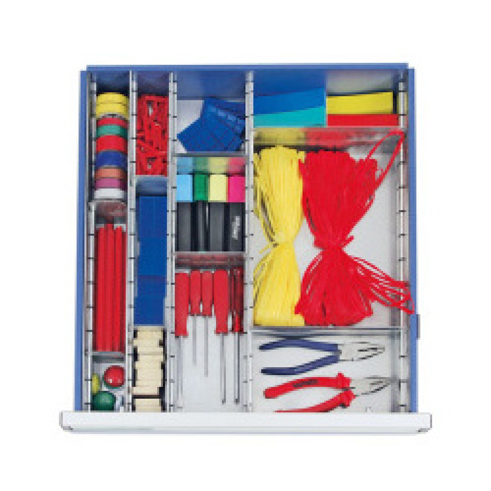 Immagine del prodotto: Set divisori cassetti per cassettiera stumpf® Premium, 12 vani, altezza 100 mm