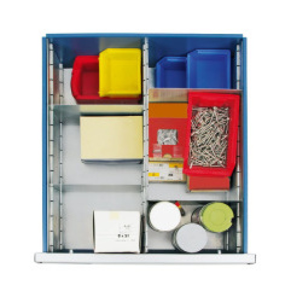 Immagine del prodotto: Set divisori cassetti per cassettiera stumpf® Premium, 6 vani, altezza 200 mm