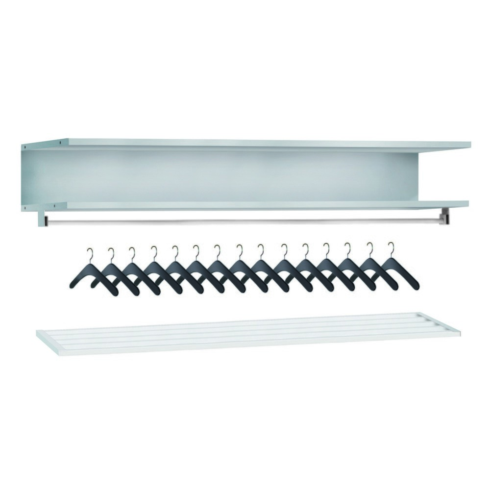 Immagine del prodotto: Set guardaroba per armadio guardaroba ad ante PAVOY, 15 scomparti, larghezza 1.350 mm