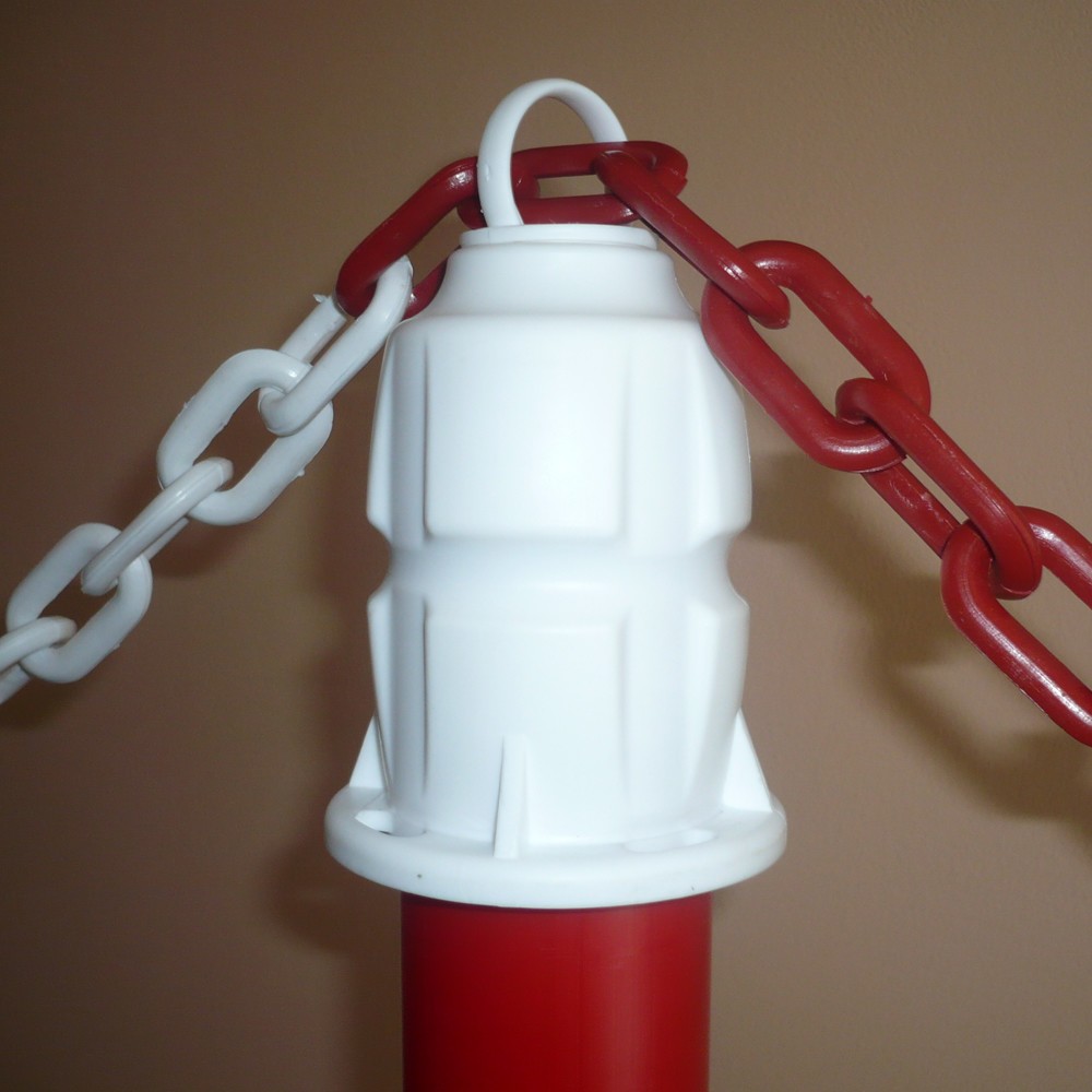Immagine del prodotto n. 2: Set paletti con catena Premium, interni, 4 paletti rosso