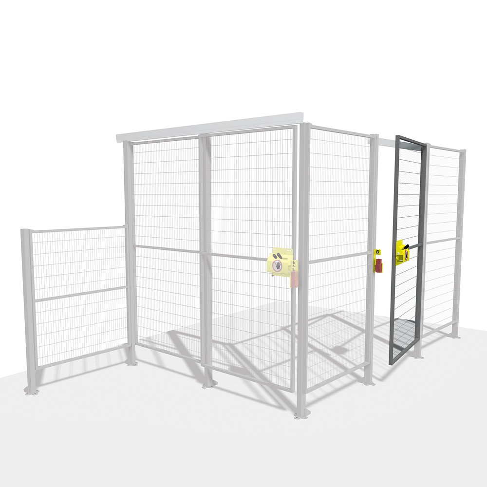 Immagine del prodotto: Set porta TROAX® SMART FIX con serratura a cilindro, porta a libro