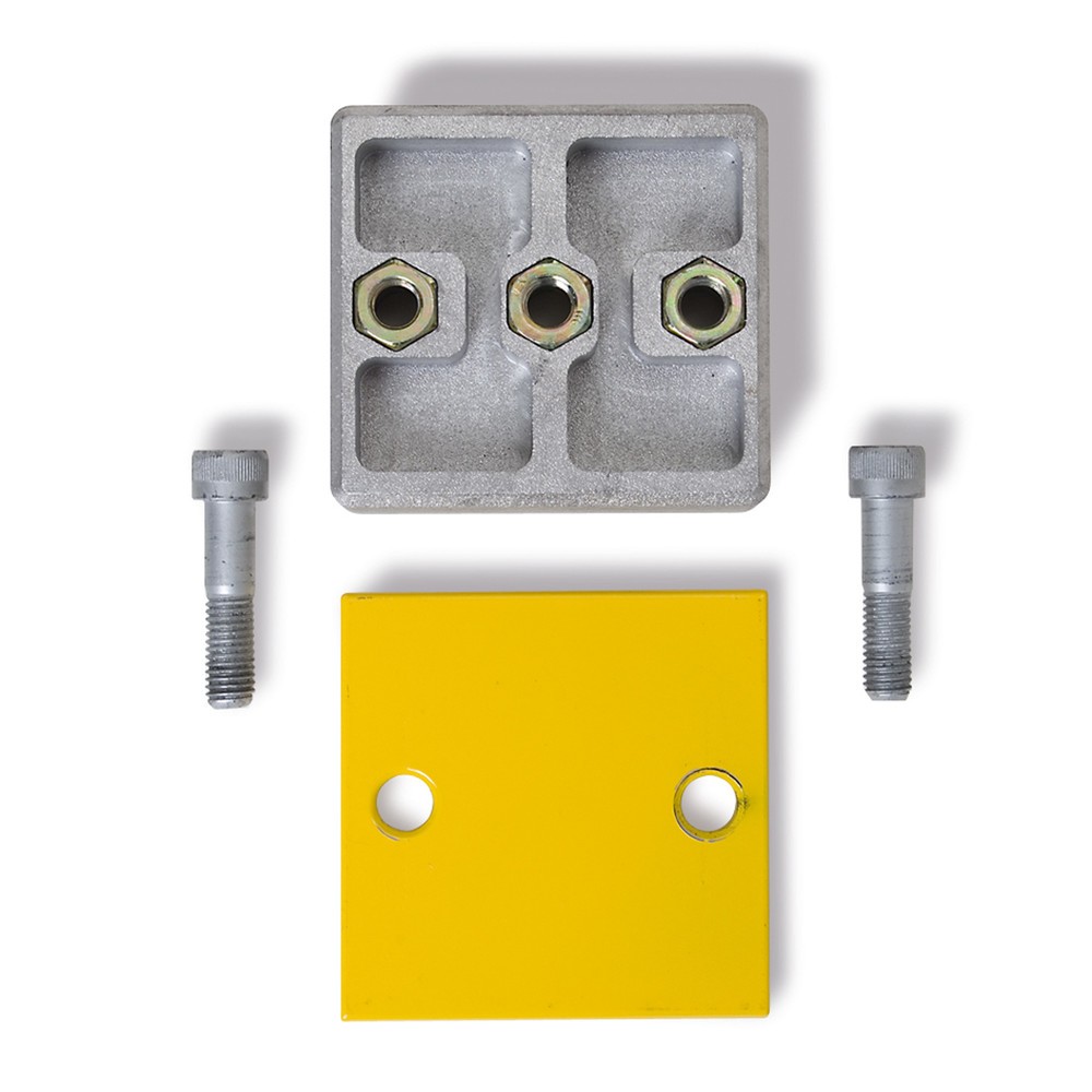 Immagine del prodotto: Set prolungamento per assi di protezione contro le collisioni, zincato + rivestito in plastica, giallo