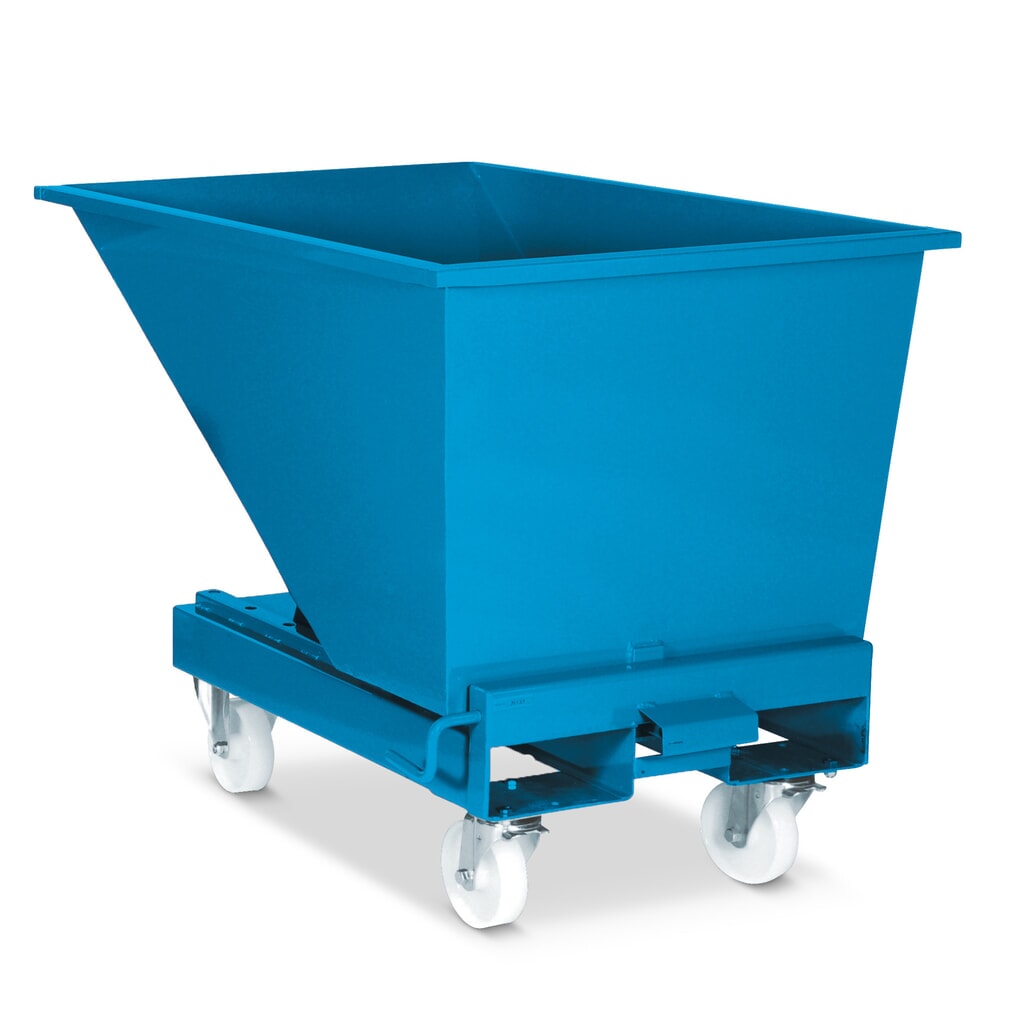 Immagine del prodotto: Set ruote per contenitore ribaltabile con rilascio automatico, nylon, Ø 150 mm