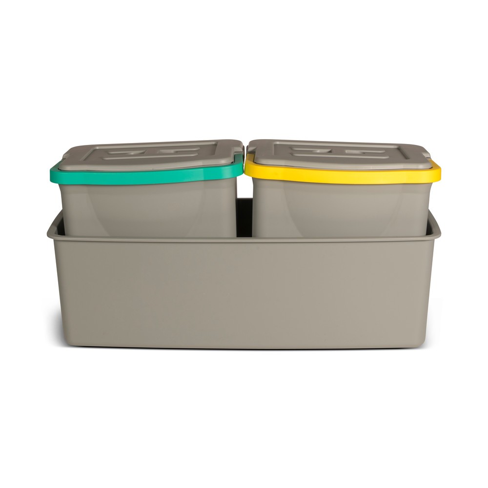Immagine del prodotto n. 2: Set secchi incl. vaschetta per carrello per pulizie COMBIX, XL e PRO, verde/giallo, 2x 6 litri