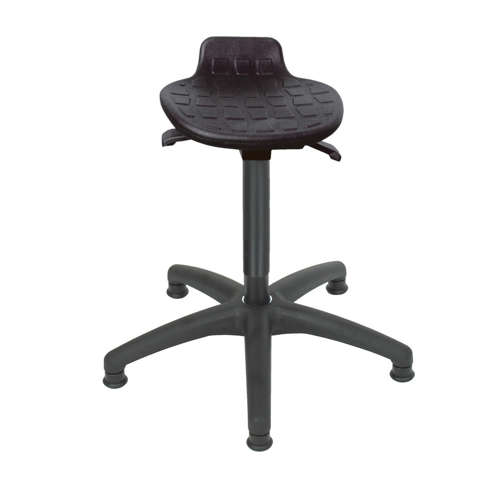 Immagine del prodotto: Sgabello HEMMDAL Comfort, sedile in PU, altezza sedile 540-800 mm, base in materiale plastico, piedini