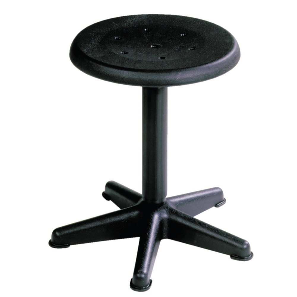 Immagine del prodotto: Sgabello HEMMDAL, sedile in PP, altezza sedile 410-600 mm, mandrino girevole, base in materiale plastico, piedini