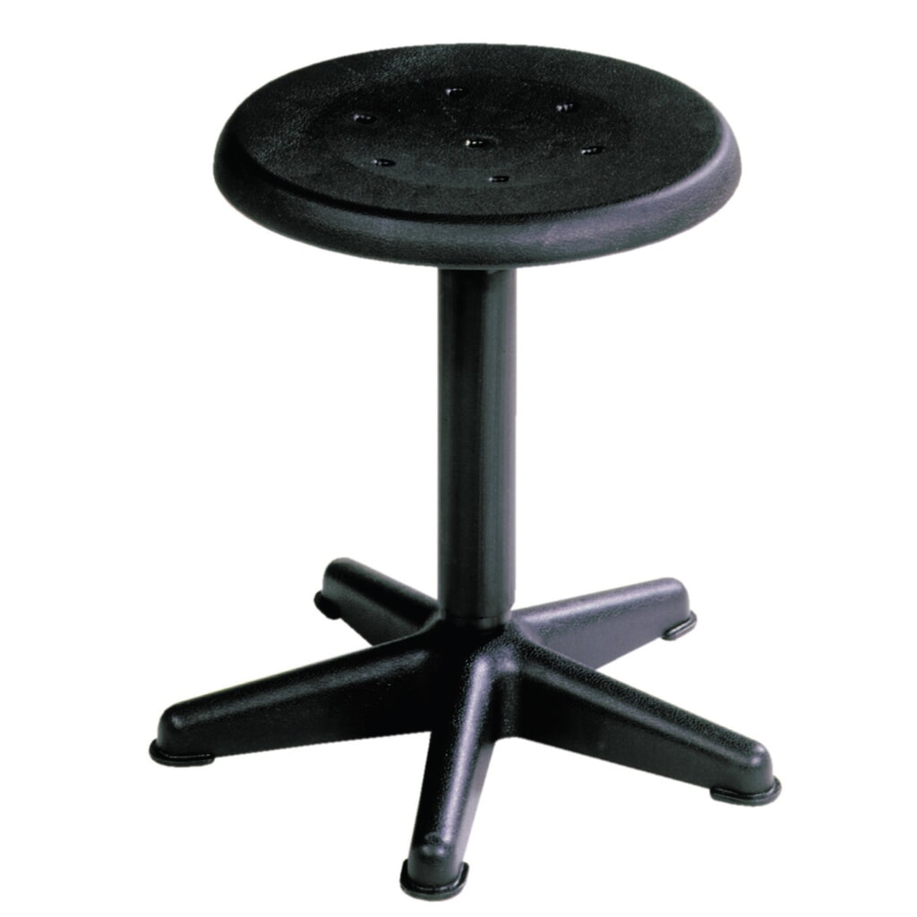 Sgabello HEMMDAL, sedile in PP, altezza sedile 410-600 mm, mandrino girevole, base in materiale plastico, piedini Immagine del prodotto: Sgabello HEMMDAL, sedile in PP, altezza sedile 410-600 mm, mandrino girevole, base in materiale plastico, piedini