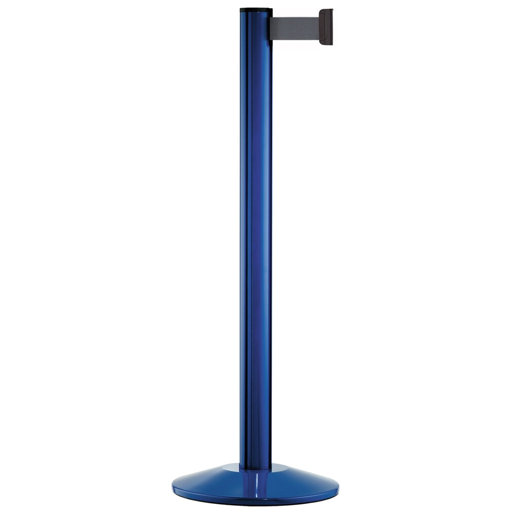 Sistema di guida persone Classic, paletti blu, grigio argento Immagine del prodotto: Sistema di guida persone Classic, paletti blu, grigio argento