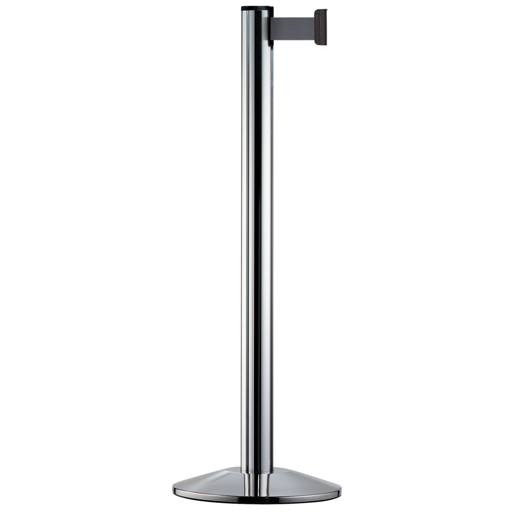 Sistema di guida persone Classic, paletti cromati, grigio argento Immagine del prodotto: Sistema di guida persone Classic, paletti cromati, grigio argento