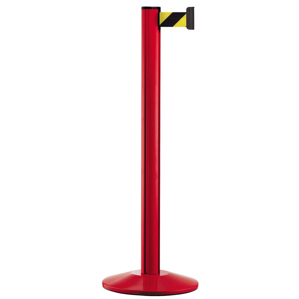 Immagine del prodotto: Sistema di guida persone Classic, paletti rossi, nero / giallo a strisce diagonali