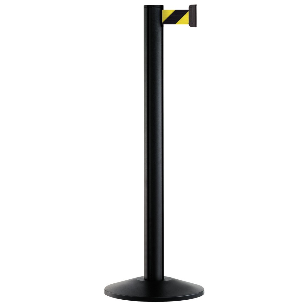 Sistema di guida persone Extend, paletti neri, nero / giallo a strisce diagonali Immagine del prodotto: Sistema di guida persone Extend, paletti neri, nero / giallo a strisce diagonali