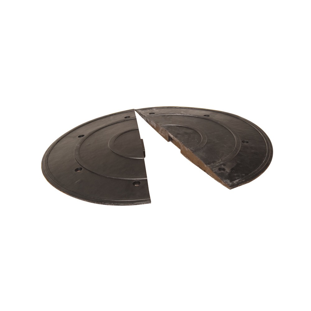 Immagine del prodotto: Soglia per corsie SafeRide®, < 30 km/h, elemento di collegamento con scanalatura, altezza costruttiva 50 mm, nero