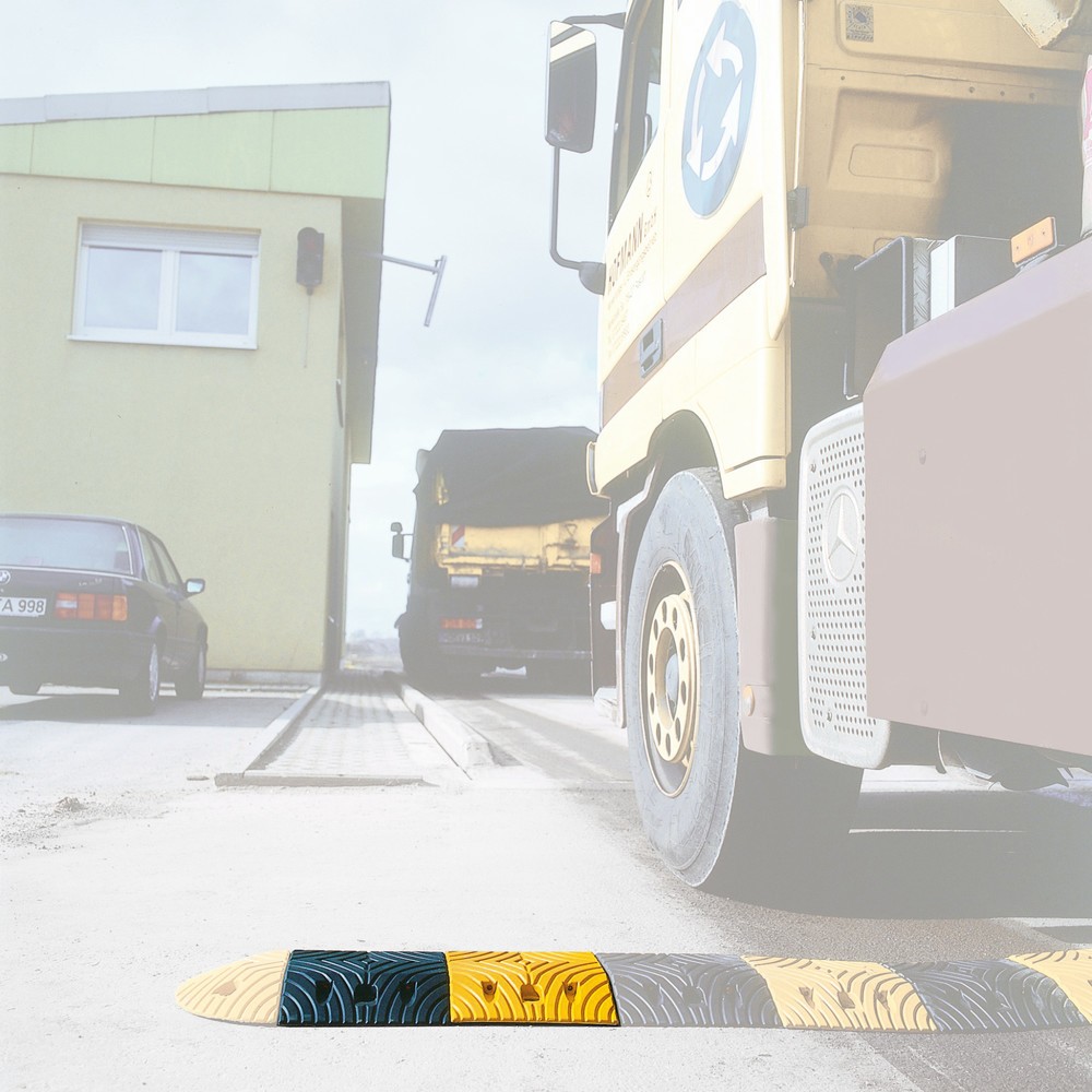 Immagine del prodotto n. 1: Soglia velocità in caucciù, < 20 km/h, elemento base, giallo