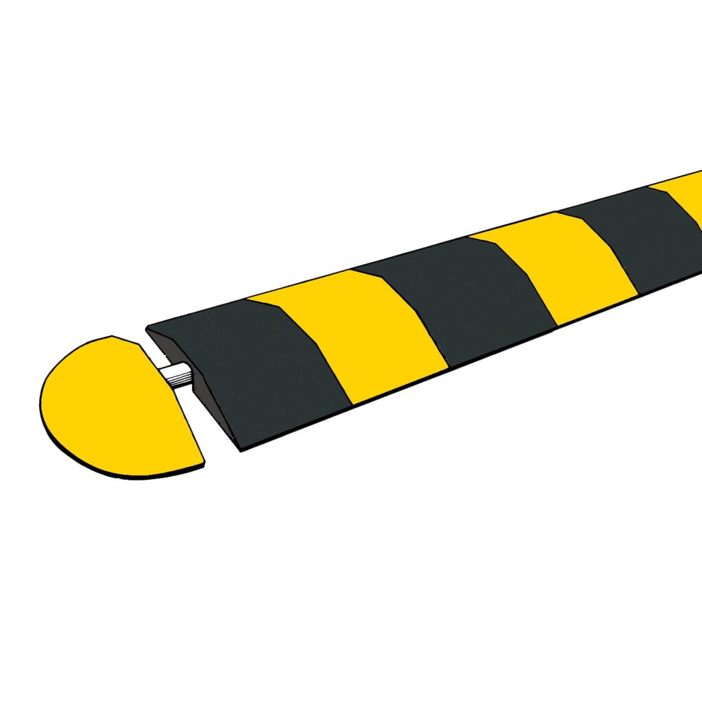 Immagine del prodotto n. 2: Soglia velocità in caucciù, < 20 km/h, elemento terminale, giallo