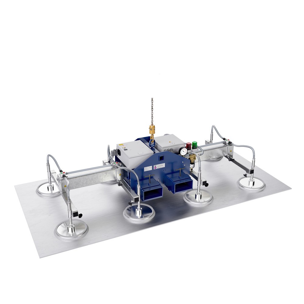 Immagine del prodotto n. 2: Sollevatore a vuoto AERO-LIFT® AERO-SELECT, con 4 dischi aspiranti, portata 150 kg, lunghezza traverse 2.000 mm
