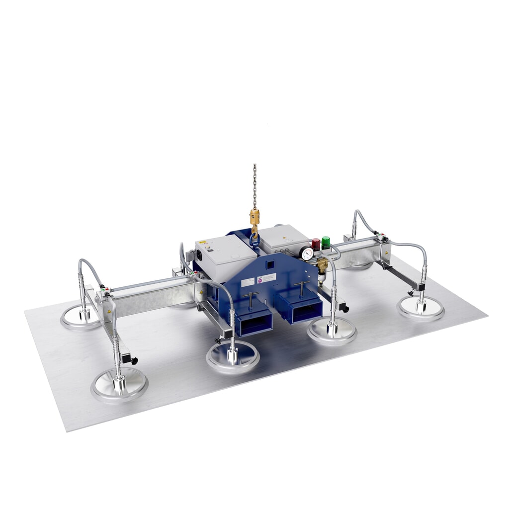 Sollevatore a vuoto AERO-LIFT® AERO-SELECT, con 4 dischi aspiranti, portata 150 kg, lunghezza traverse 2.000 mm Immagine del prodotto n. 2: Sollevatore a vuoto AERO-LIFT® AERO-SELECT, con 4 dischi aspiranti, portata 150 kg, lunghezza traverse 2.000 mm