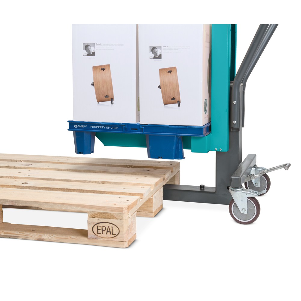 Immagine del prodotto n. 6: Sollevatore pallet espositivi Ameise®, RAL 5018 Blu turchese