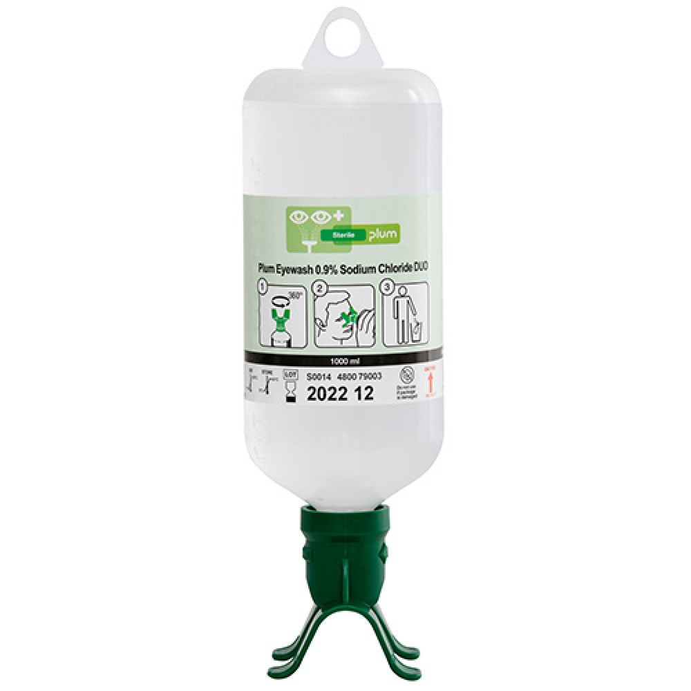 Immagine del prodotto: Soluzione di cloruro di sodio plum lavaggio oculare sterile DUO, soluzione di cloruro di sodio 1.000 ml