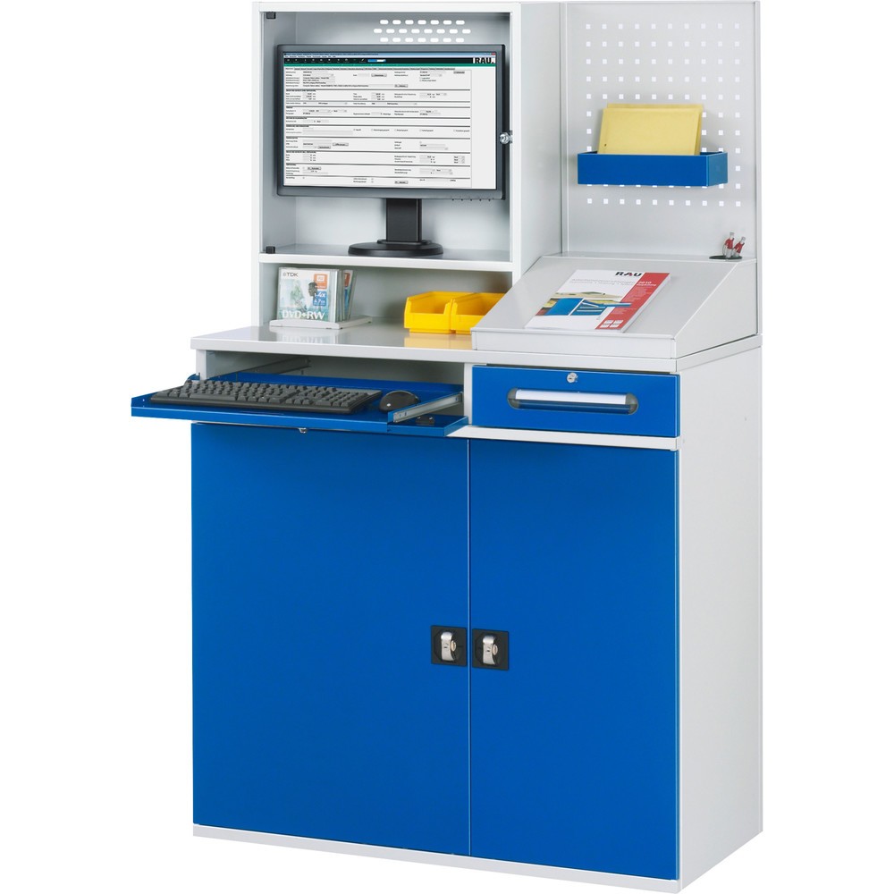 Immagine del prodotto n. 2: Spazio di lavoro per computer RAU con alloggiamento monitor, fisso