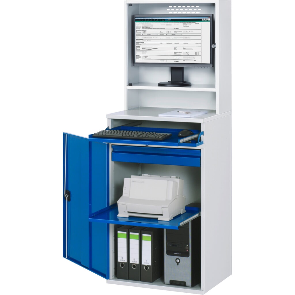 Immagine del prodotto: Spazio di lavoro per computer RAU con alloggiamento monitor, fisso