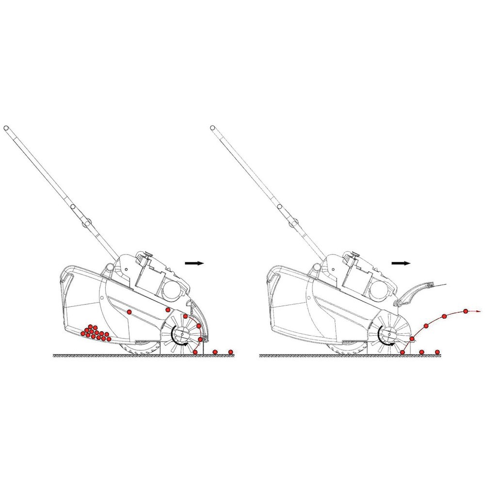 Immagine del prodotto n. 2: Spazzatrice Cross Sweep CS 650, motore elettrico, larghezza di lavoro 650 mm