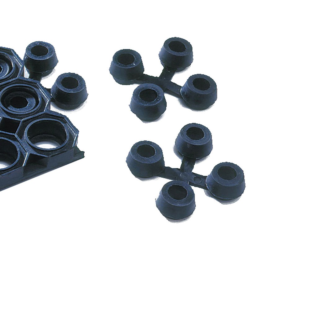 Immagine del prodotto n. 3: Spazzola rotonda per tappetini anti-sporcizia con profilo a nido d’ape, 10 pz/SU, nero