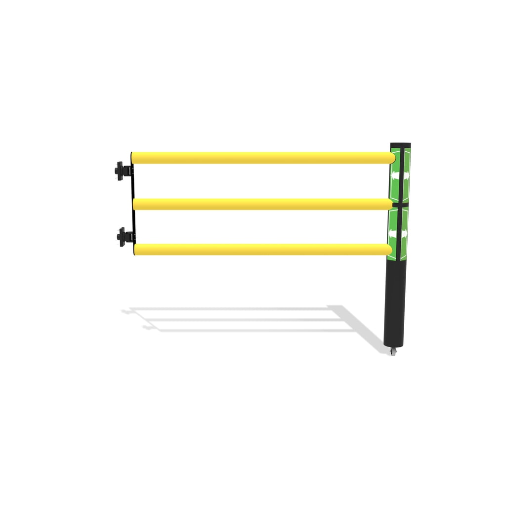 Sportello incernierato per parapetto di sicurezza "Delta", AxL 1.200 x 1.500 mm, con ruote Immagine del prodotto: Sportello incernierato per parapetto di sicurezza "Delta", AxL 1.200 x 1.500 mm, con ruote