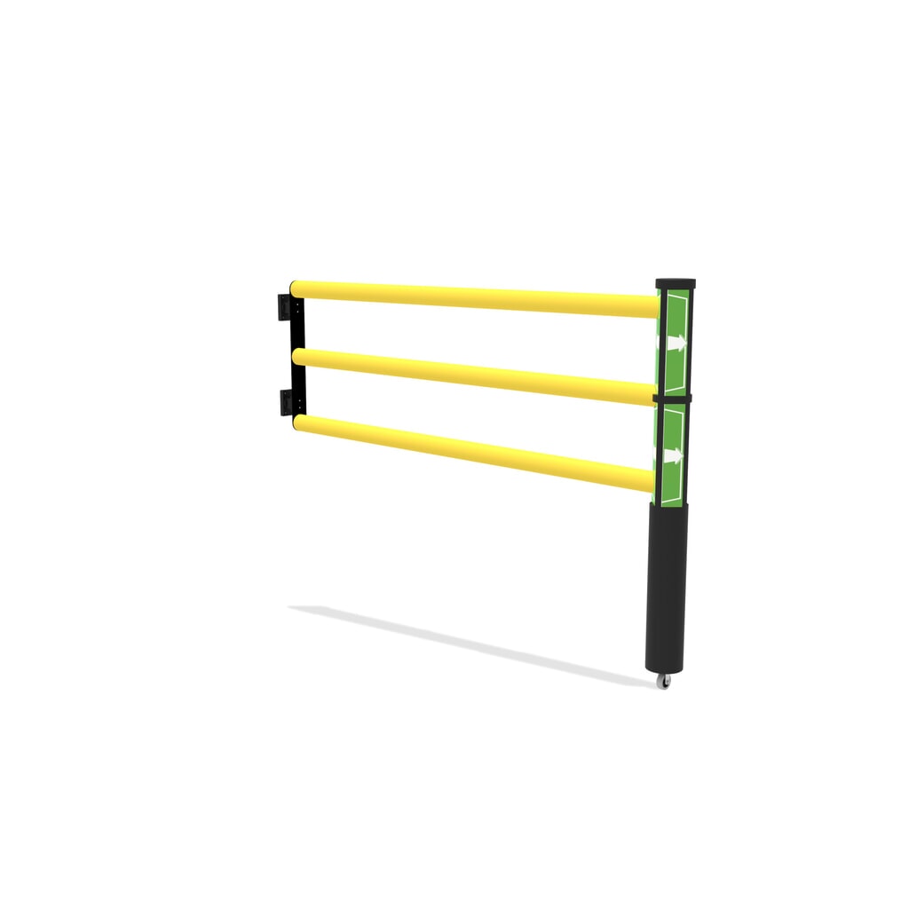 Sportello incernierato per parapetto di sicurezza "Delta", AxL 1.200 x 1.750 mm, con ruote Immagine del prodotto n. 2: Sportello incernierato per parapetto di sicurezza "Delta", AxL 1.200 x 1.750 mm, con ruote