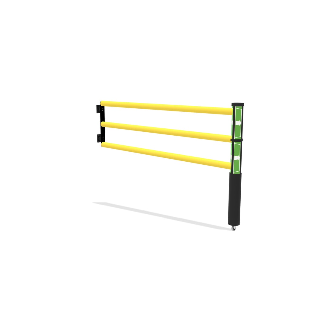 Sportello incernierato per parapetto di sicurezza "Delta", AxL 1.200 x 2.000 mm, con ruote Immagine del prodotto n. 2: Sportello incernierato per parapetto di sicurezza "Delta", AxL 1.200 x 2.000 mm, con ruote