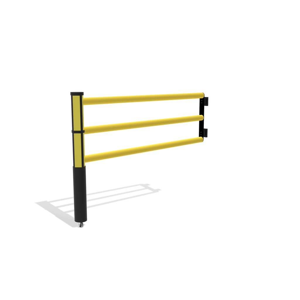 Sportello incernierato per parapetto di sicurezza "Delta", AxL 1.200 x 1.750 mm, con ruote Immagine del prodotto n. 4: Sportello incernierato per parapetto di sicurezza "Delta", AxL 1.200 x 1.750 mm, con ruote