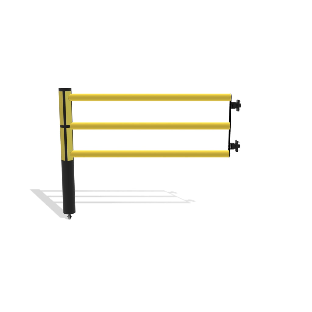 Immagine del prodotto n. 5: Sportello incernierato per parapetto di sicurezza "Delta", AxL 1.200 x 1.500 mm, con ruote
