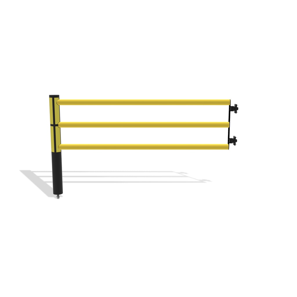 Sportello incernierato per parapetto di sicurezza "Delta", AxL 1.200 x 2.000 mm, con ruote Immagine del prodotto n. 5: Sportello incernierato per parapetto di sicurezza "Delta", AxL 1.200 x 2.000 mm, con ruote