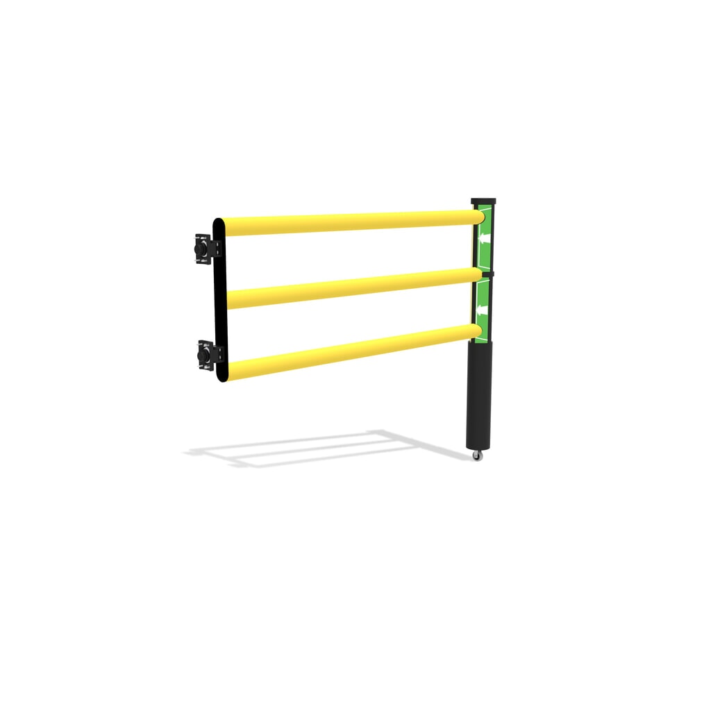 Sportello incernierato per parapetto di sicurezza "Delta", AxL 1.200 x 1.500 mm, con ruote Immagine del prodotto n. 8: Sportello incernierato per parapetto di sicurezza "Delta", AxL 1.200 x 1.500 mm, con ruote