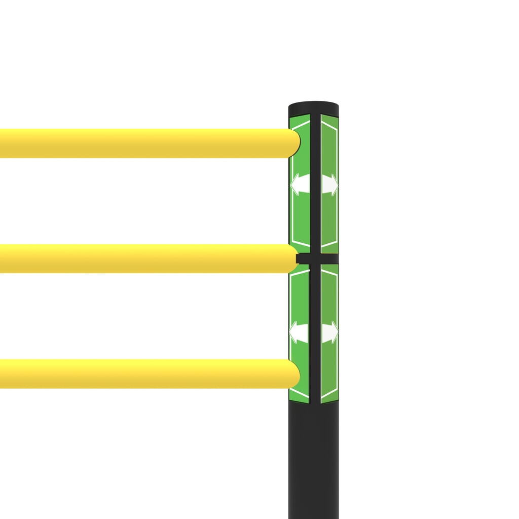Sportello incernierato per parapetto di sicurezza "Delta", AxL 1.200 x 2.000 mm, con ruote Immagine del prodotto n. 9: Sportello incernierato per parapetto di sicurezza "Delta", AxL 1.200 x 2.000 mm, con ruote