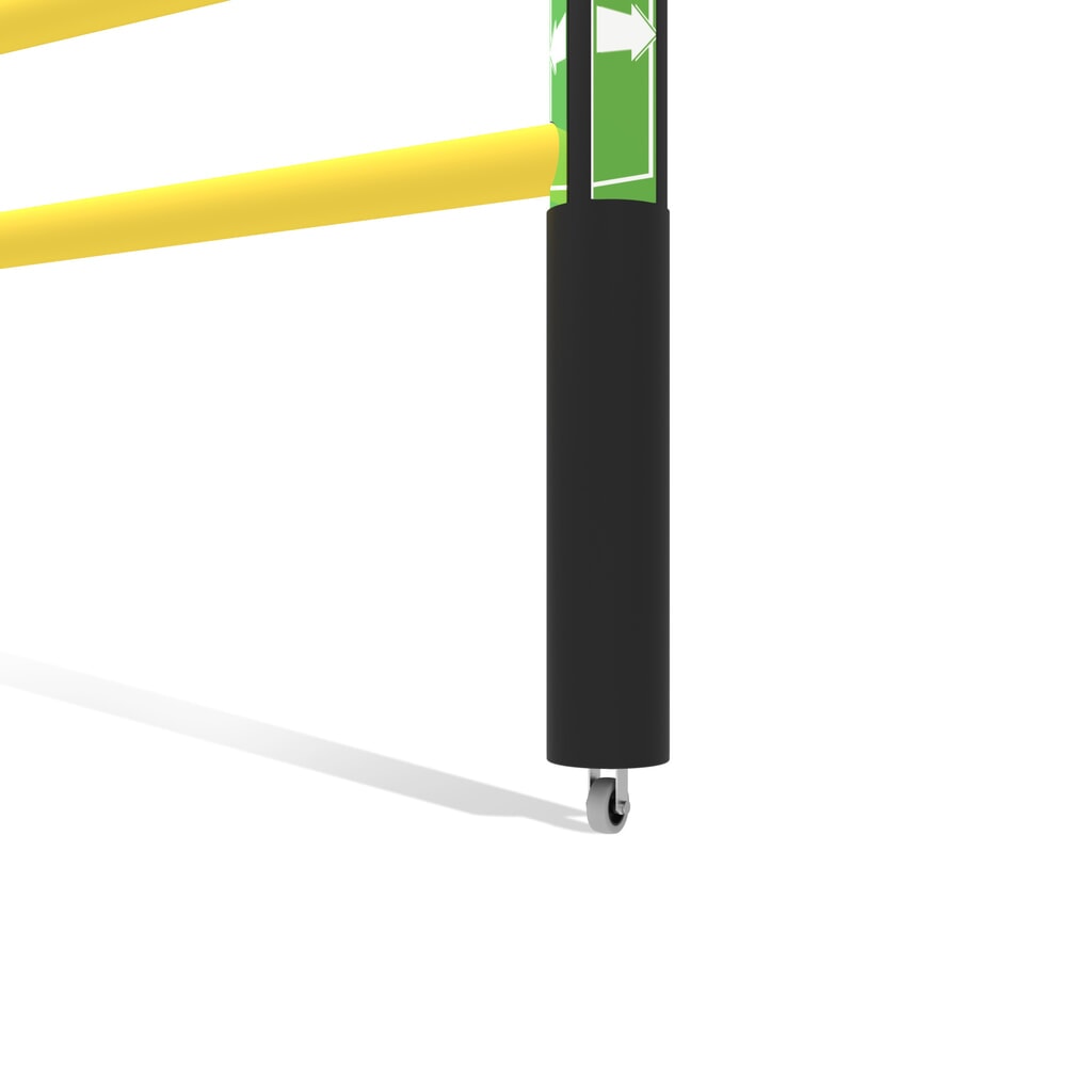 Immagine del prodotto n. 10: Sportello incernierato per parapetto di sicurezza "Delta", AxL 1.200 x 1.500 mm, con ruote