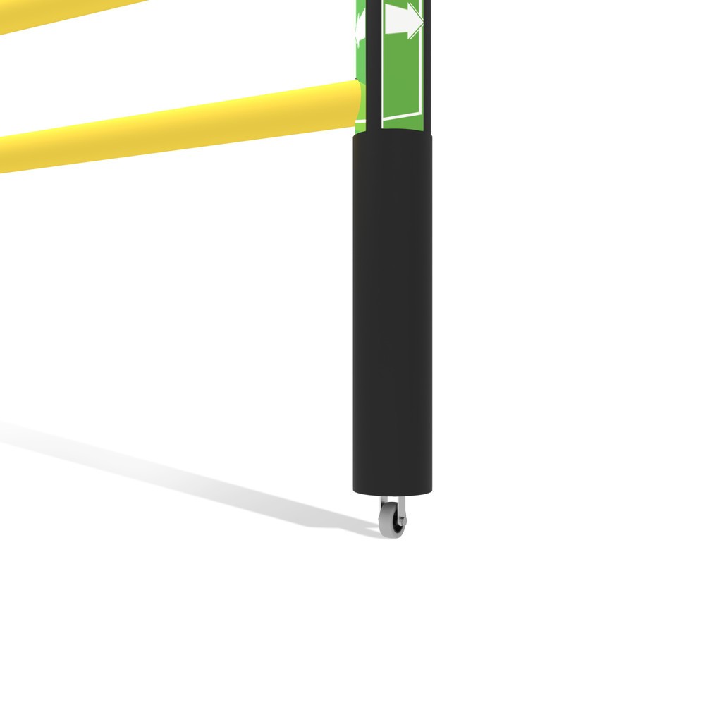 Immagine del prodotto n. 10: Sportello incernierato per parapetto di sicurezza "Delta", AxL 1.200 x 1.750 mm, con ruote