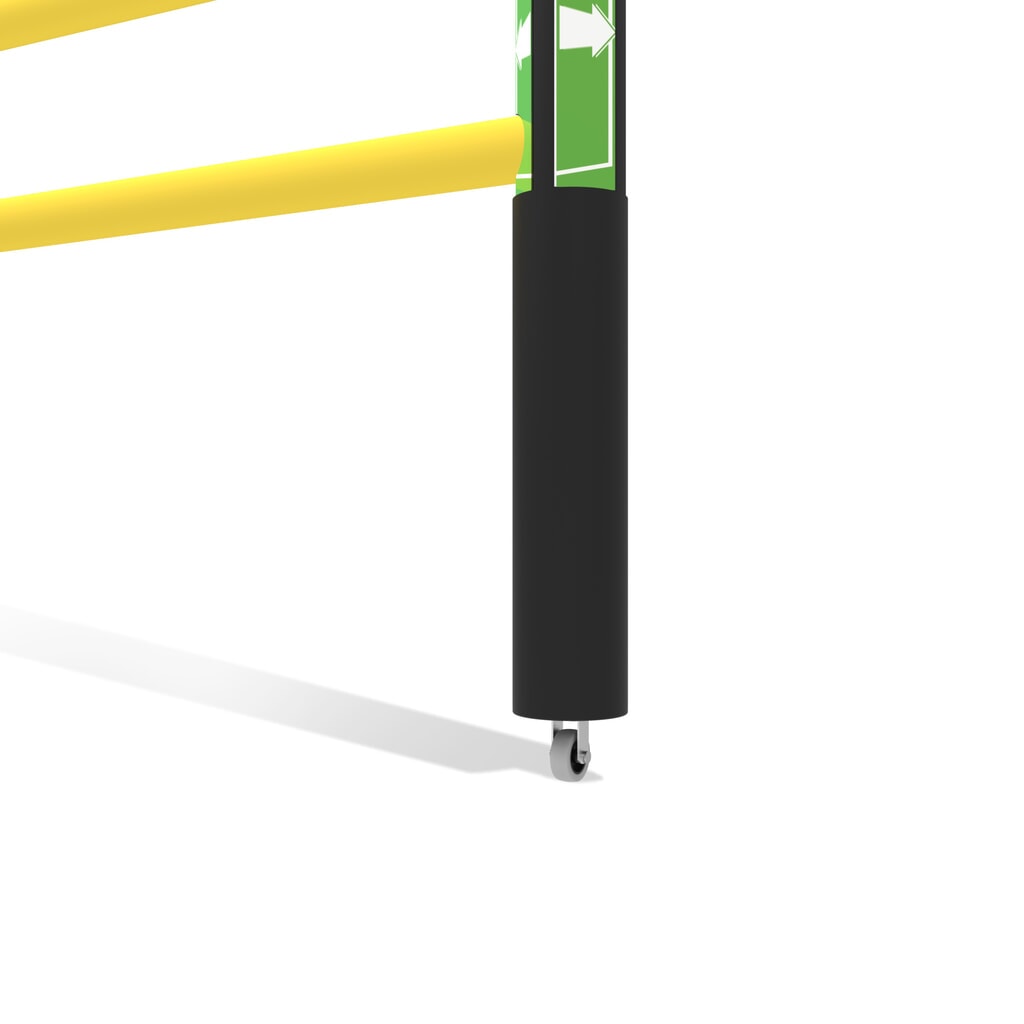 Immagine del prodotto n. 10: Sportello incernierato per parapetto di sicurezza "Delta", AxL 1.200 x 2.000 mm, con ruote