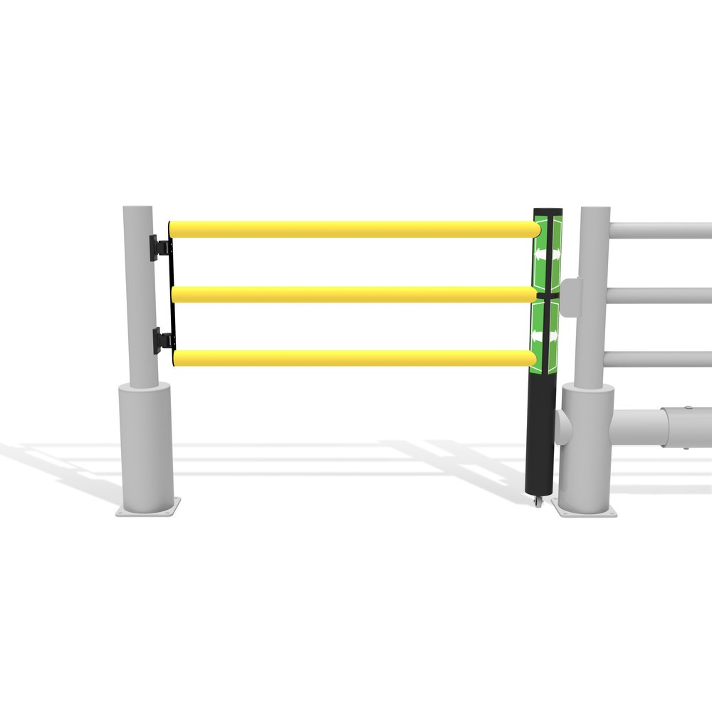 Immagine del prodotto n. 11: Sportello incernierato per parapetto di sicurezza "Delta", AxL 1.200 x 1.500 mm, con ruote
