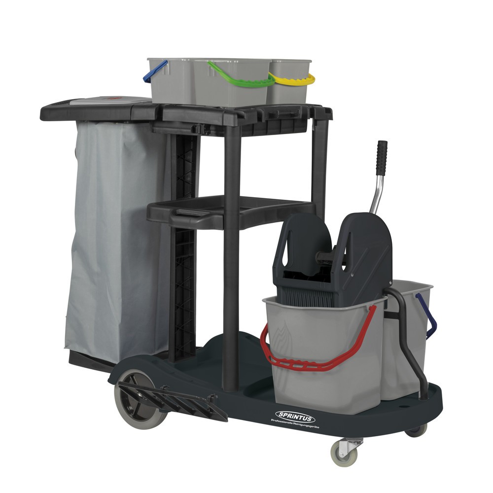 Immagine del prodotto n. 1: SPRiNTUS Carrello di servizio, secchio 2x 17 litri + 4x 4 litri