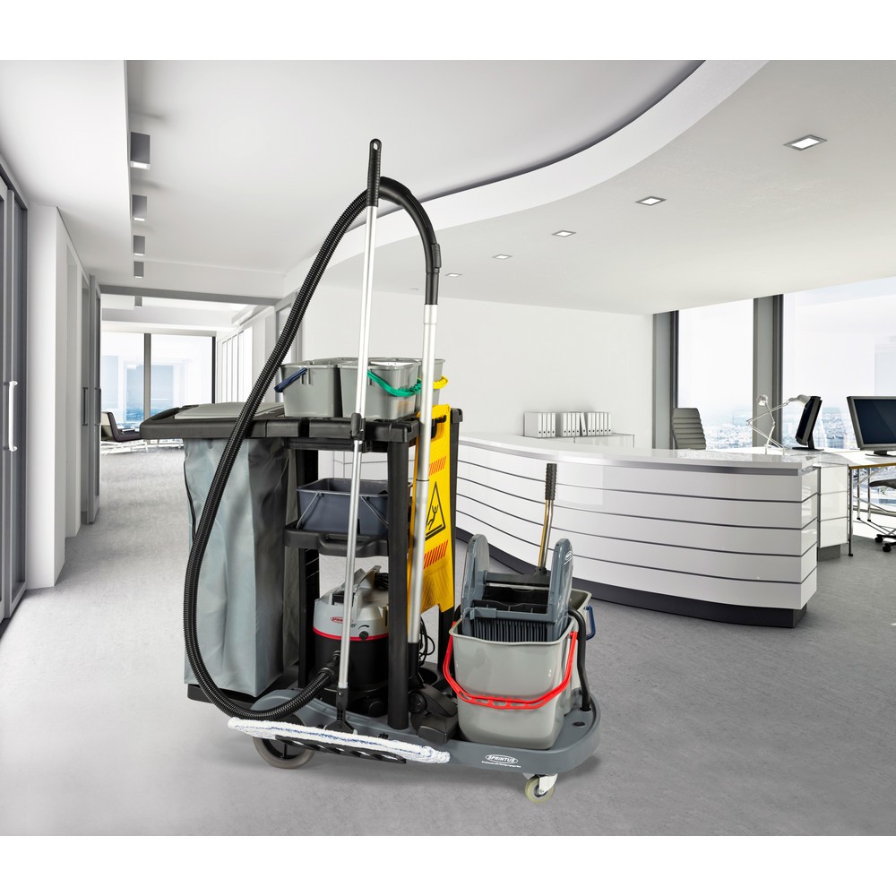 Immagine del prodotto n. 7: SPRiNTUS Carrello di servizio set 2, secchio 2x 17 litri + 4x 4 litri, lavapavimenti con mop Premium 500 mm