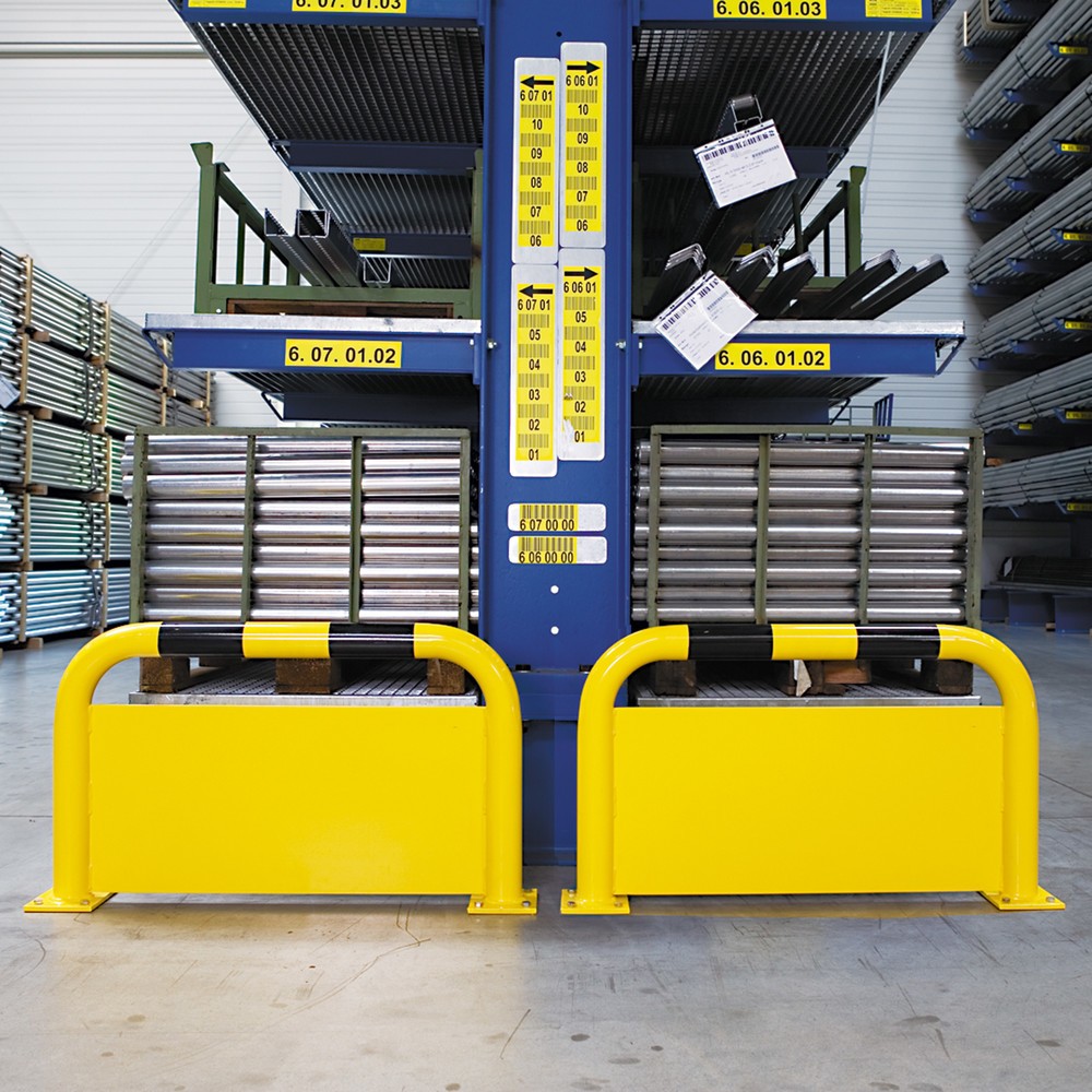 Immagine del prodotto: Staffa anticollisione con protezione anti-incastro, AxL 600 x 1.000 mm