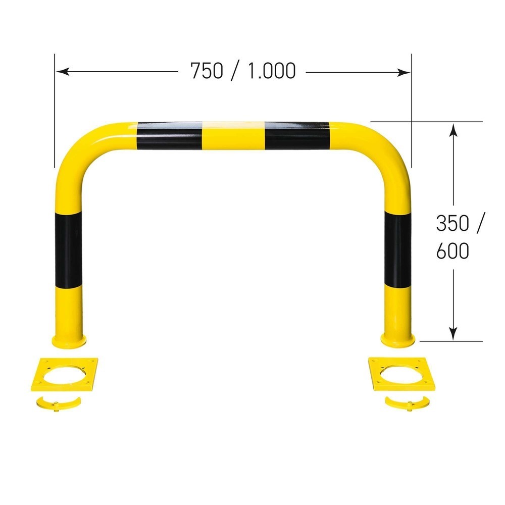 Immagine del prodotto n. 7: Staffa anticollisione da tassellare, AxL 600 x 1.000 mm