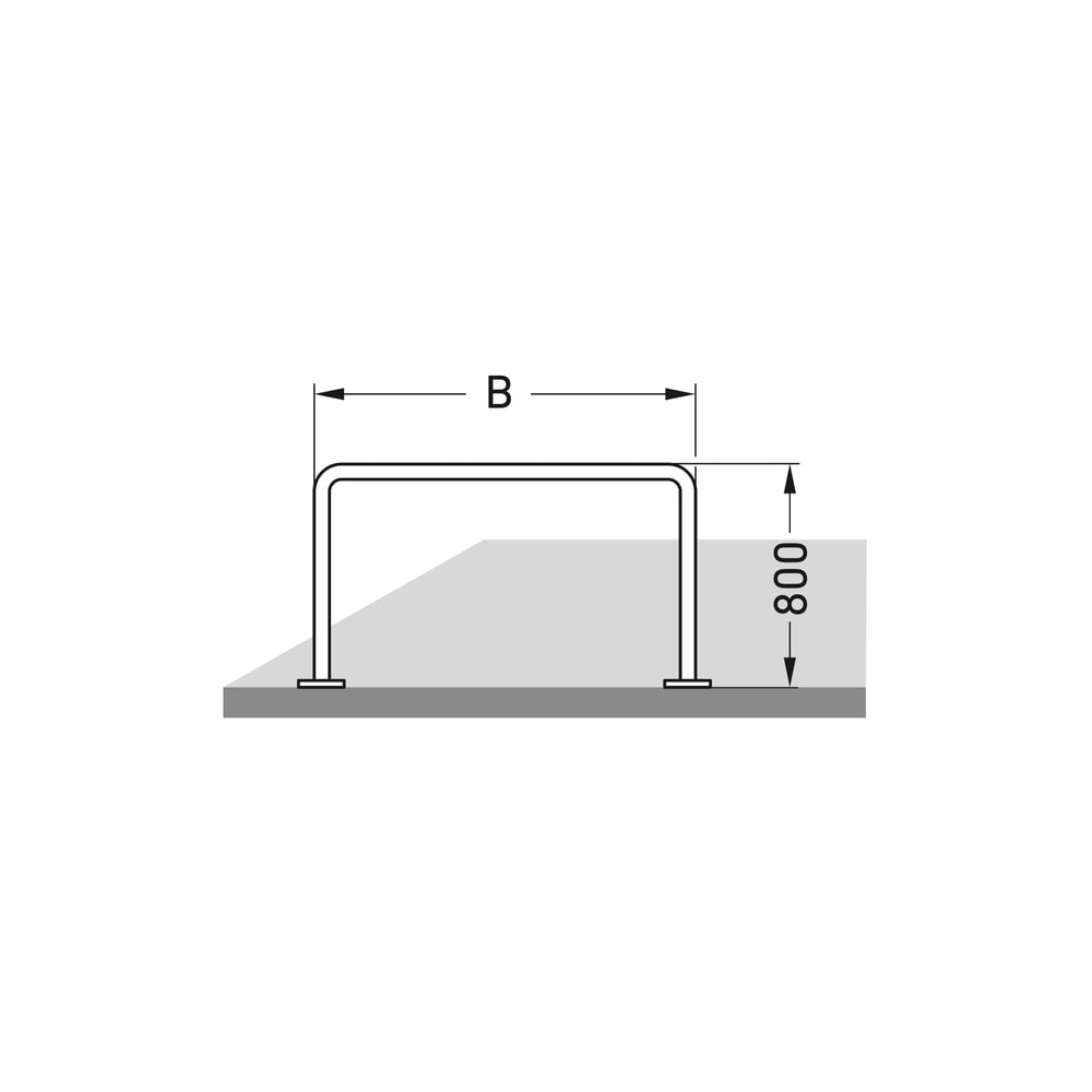 Immagine del prodotto n. 7: Staffe di appoggio, standard, da fissare tramite tasselli, lunghezza 1.000 mm