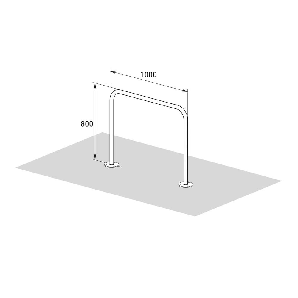 Immagine del prodotto n. 8: Staffe di appoggio, standard, da fissare tramite tasselli, lunghezza 1.000 mm