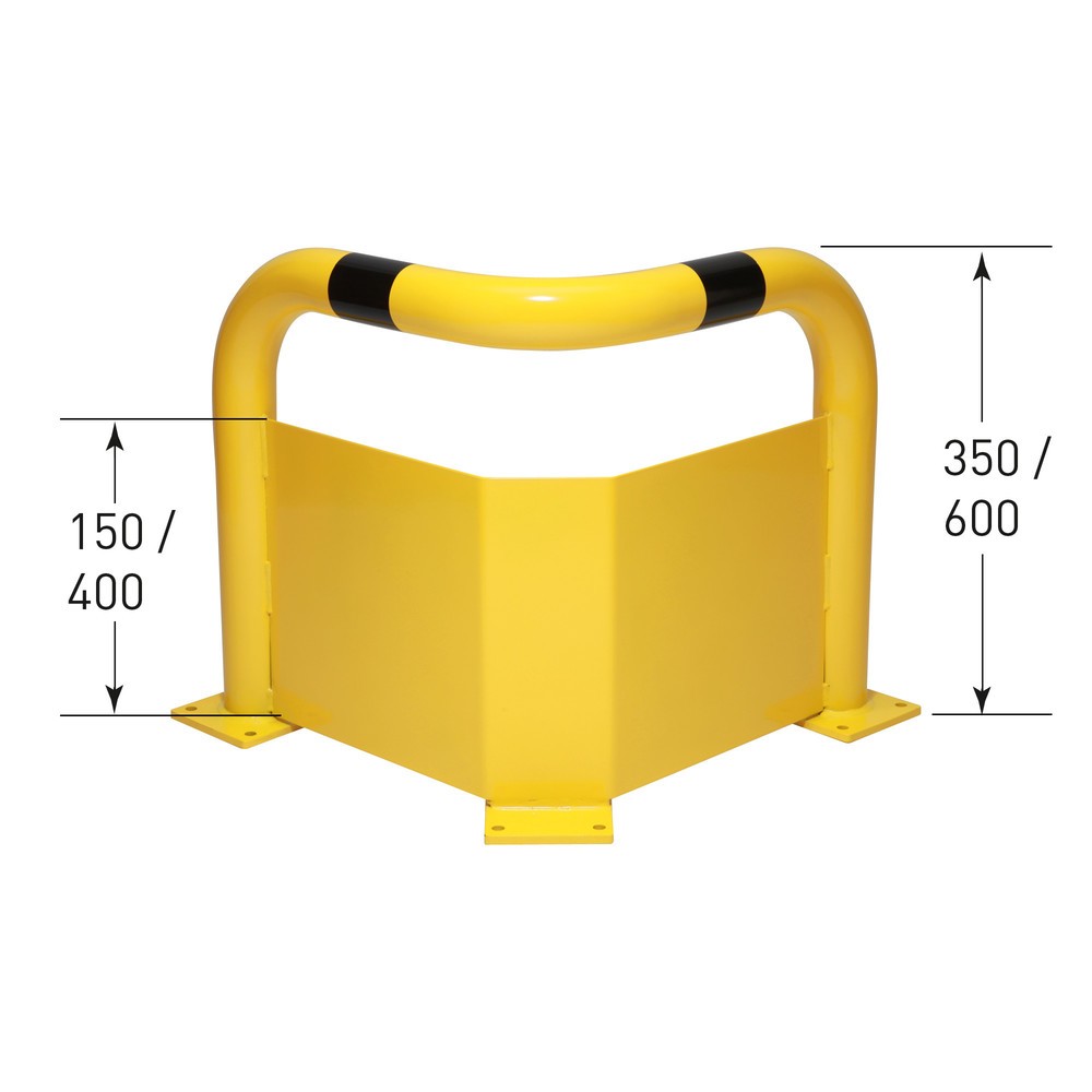 Immagine del prodotto n. 3: Staffa di protezione angolare, con protezione anti-incastro, per interni, AxL 600 x 600 mm