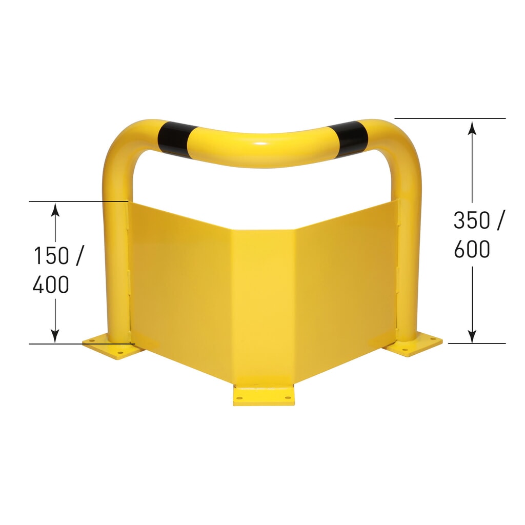 Staffa di protezione angolare, con protezione anti-incastro, per interni, AxL 350 x 600 mm Immagine del prodotto n. 3: Staffa di protezione angolare, con protezione anti-incastro, per interni, AxL 350 x 600 mm