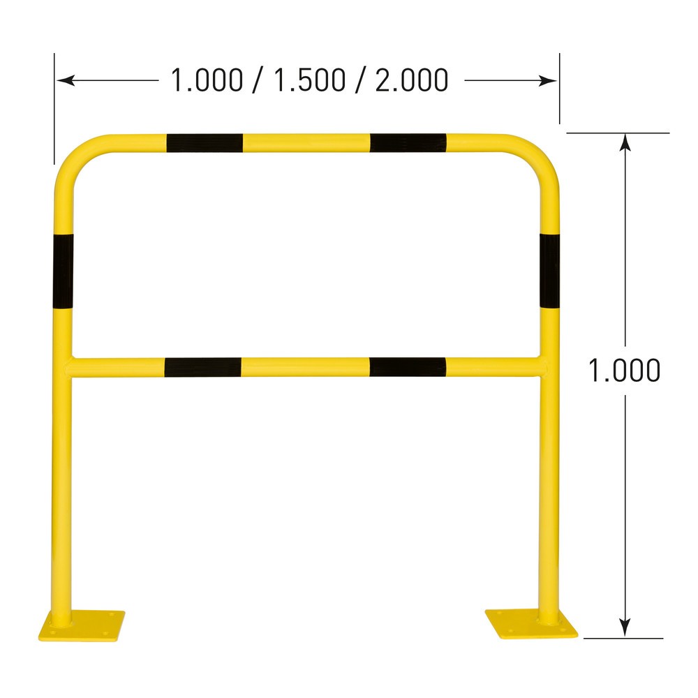 Immagine del prodotto n. 3: Staffa protettiva Small, per interni, AxL 1.000 x 1.000 mm