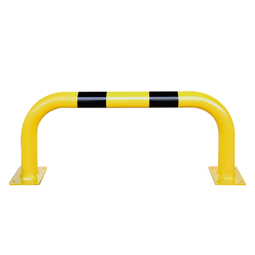 Staffa anticollisione con protezione anti-incastro impiego esterno, Ø 108 mm, AxL 600 x 1.500 mm Immagine del prodotto n. 2: Staffa anticollisione con protezione anti-incastro impiego esterno, Ø 108 mm, AxL 600 x 1.500 mm
