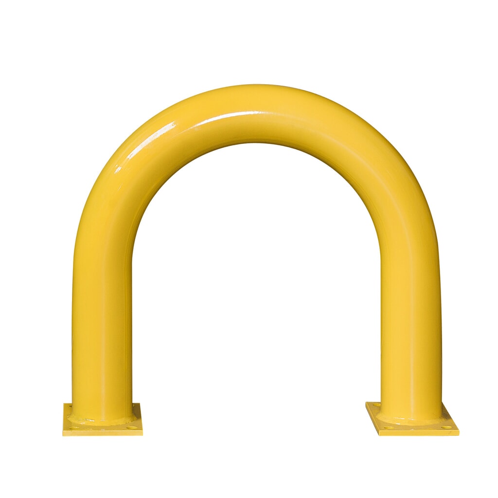 Staffa anticollisione con protezione anti-incastro impiego interno, Ø 108 mm, AxL 600 x 650 mm Immagine del prodotto: Staffa anticollisione con protezione anti-incastro impiego interno, Ø 108 mm, AxL 600 x 650 mm